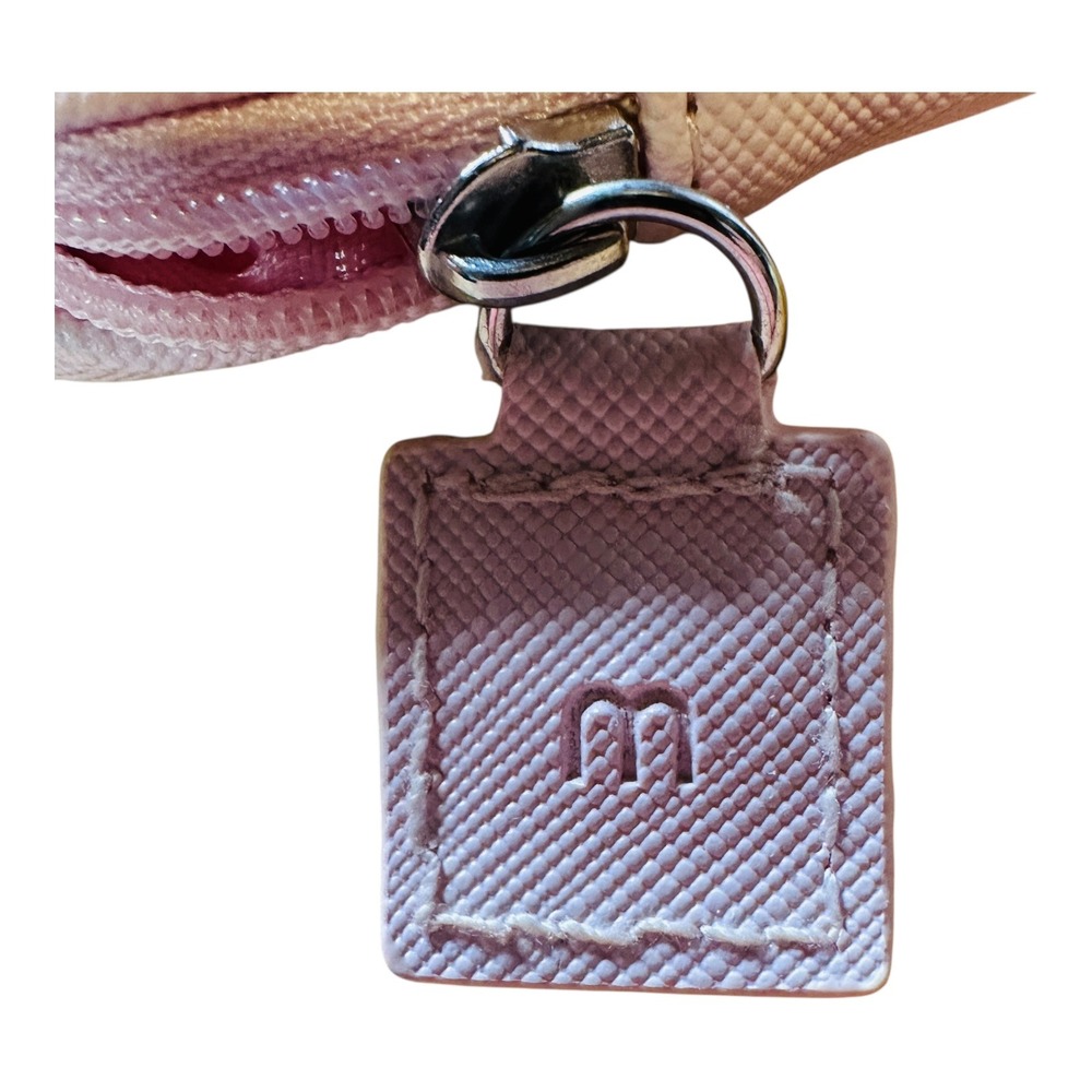 Mally cosmetics bag makeup organizer travel blush pink pebbled faux leather - Picture 4 of 5